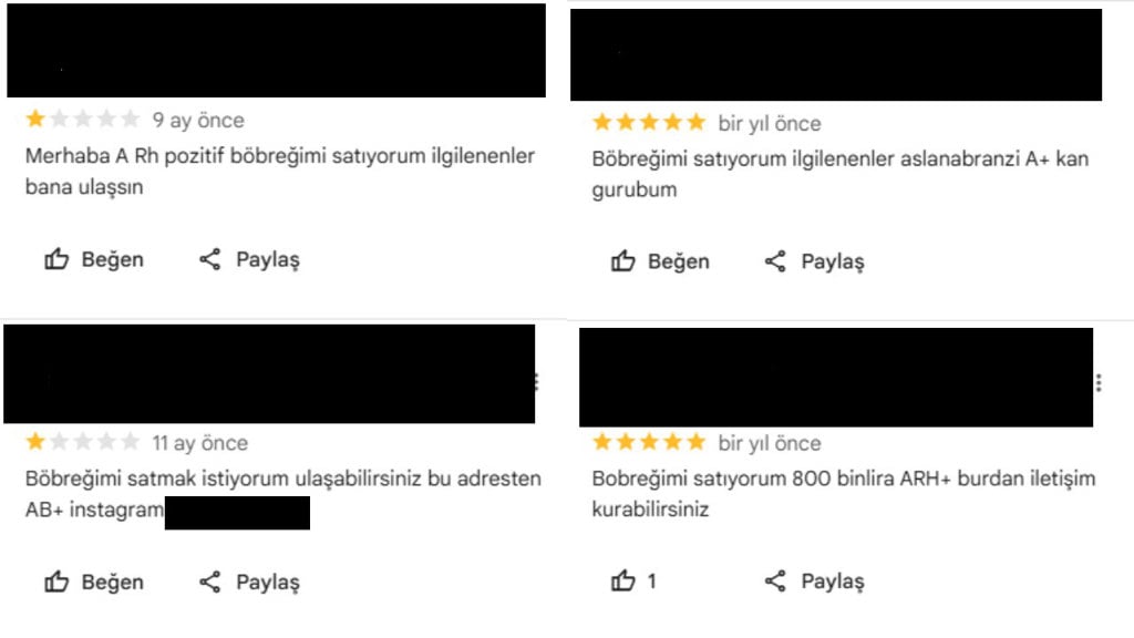 Google Mapste Bobrek Pazari Yoksulluk Organ Sattiriyor 1