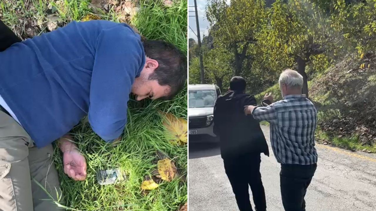 Kazayı görüntülemek isteyen gazetecilere çirkin saldırı
