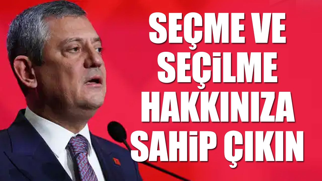 CHP lideri Özgür Özel’den 'Cumhuriyet' ve 'demokrasi' vurgusu
