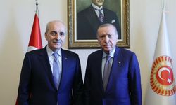Cumhurbaşkanı Erdoğan, partisinin grup toplantısının ardından Numan Kurtulmuş ile bir araya geldi