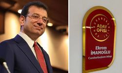 CHP’nin Cumhurbaşkanı Aday Ofisi'nin girişindeki isimlik...