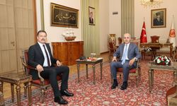 TBMM Başkanı Kurtulmuş, Erkan Baş ile görüştü