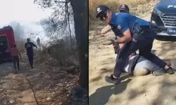 Yangın çıkardı sonra da itfaiye ekiplerine saldırdı