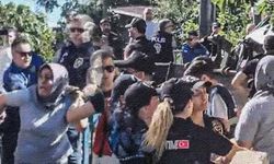 '4 çocuğum var nasıl kira vereyim' diyen kadına ters kelepçe! Polisten evini korumak isteyenlere müdahale
