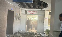 Denizli Devlet Hastanesi'nin tavanı çöktü!