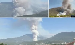 Denizli alevlere teslim... Pamukkale yanıyor!