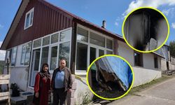 Düzce'de kendi kendine yanan ev tüyler ürpertti