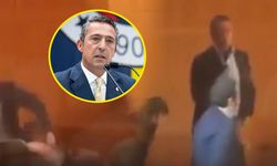 Ali Koç konuşma yaparken düştü