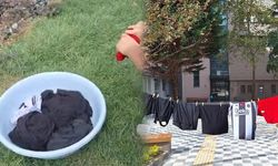Boğaziçi'nde çamaşırhane rezaleti… Öğrenciler idare önünde leğende çamaşır yıkadı!