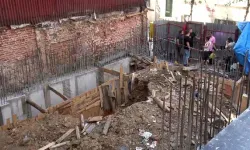 inşaat alanında göçük meydana geldi! Bir işçi toprak altında kaldı...