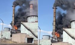 Sivas’ta bulunan termik santralde yangın çıktı