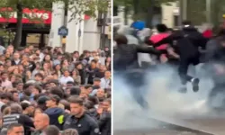 Paris’te 'bedava tavuk' kaos yarattı: Polis izdihama biber gazıyla müdahale etti!