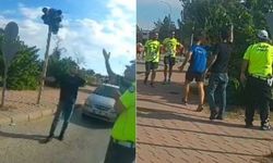 Halk koşusunda sürücüler, koşucuları tartaklayıp hakaret etti!