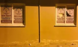 DEM Parti ilçe binasına taşlı saldırı!