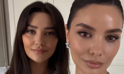 Oyuncu Hazal Filiz Küçükköse, estetik iddialarına 'ikiziyle' yanıt verdi