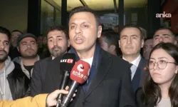 CHP'liler destek için TELE1 binası önünde: Zalimin zulmüne karşı…