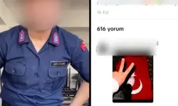 Jandarma üniformasıyla paylaşım yapan ve Türk bayrağına hakaret içerikli gönderileri beğenen şahıs gözaltında