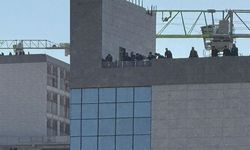 Diyarbakır'da şehir hastanesi inşaatında çalışan işçilerden protesto! Ücretleri ödenmemiş…