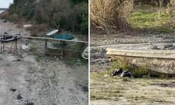 İstanbul için korkutan görüntüler! Terkos Gölü'nde 10 metrelik çekilme