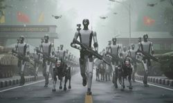 Çin, insanoid robot ordusunu sınıra yerleştirdi