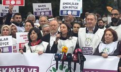 DEM Parti'den Meclis önünde 'bütçe' protestosu