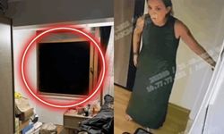 Olaydan sonra Güllü’nün evini inceleyen polislerin de ayağı kaymış