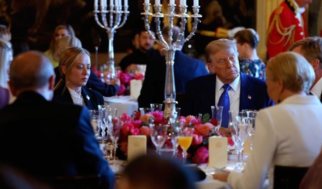 Erdoğan Trump'la aynı masada yemek yedi