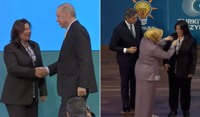 Özlem Çerçioğlu’na rozeti kim taktı: Rozeti neden Erdoğan takmadı
