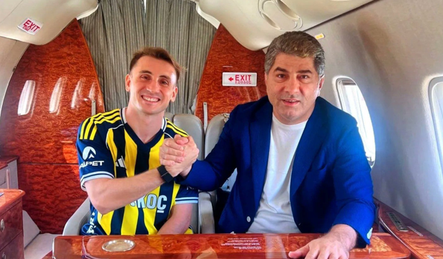 Kerem Aktürkoğlu Fenerbahçe formasını giydi! Uçaktan ilk kareler...