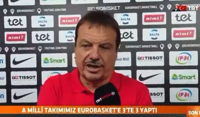 Ergin Ataman'dan maç sonrası TRT'ye soğuk duş!