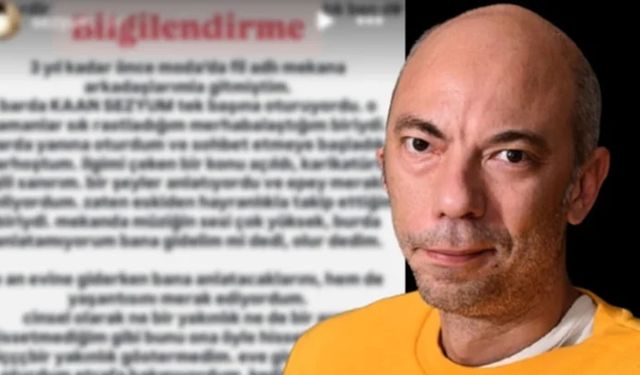 Kaan Sezyum taciz ifşasını kabul etti! Özür diledi