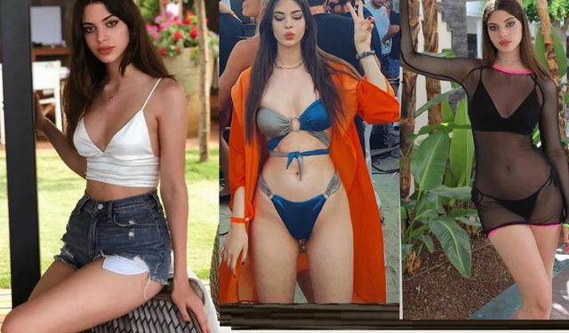 Derin Talu havalimanına bikiniyle geldi! İşte o görüntüler...