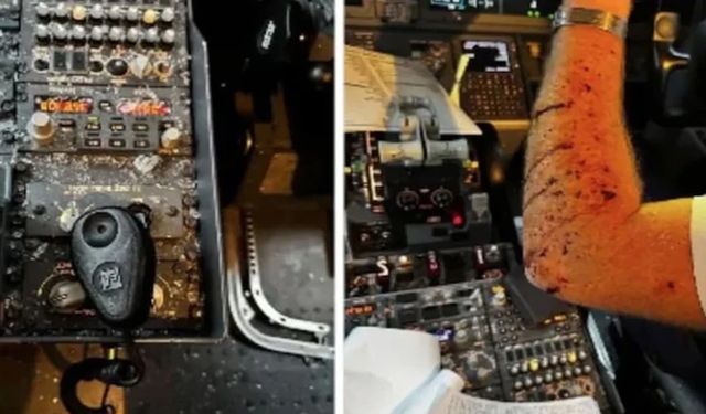 Yolcu uçağına meteor çarptı: Pilot kanlar içinde kaldı