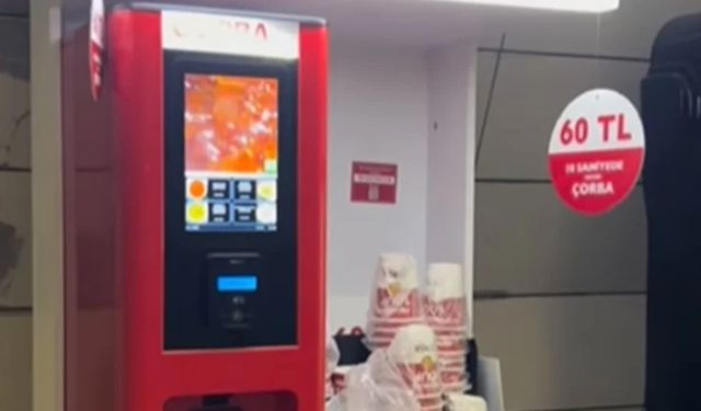İstanbul’daki metro istasyonlarına çorba otomatları geldi