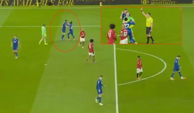 Manchester United - Everton maçında ortalık karıştı! Takım arkadaşını tokatladı