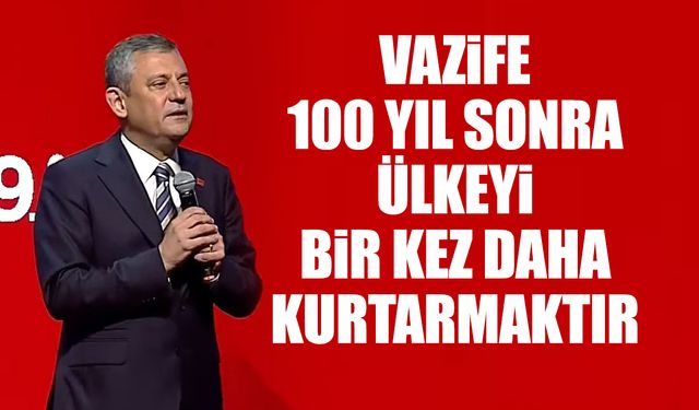 CHP lideri Özgür Özel'den teşekkür konuşması