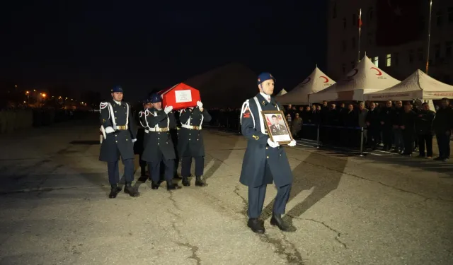 Silah kazasında vefat eden Üsteğmen Ali Kablan'ın cenazesi memleketine gönderildi