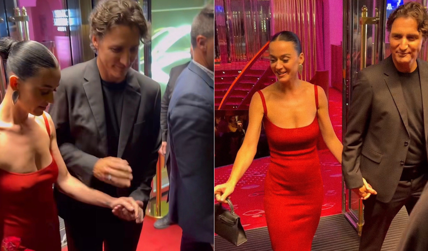 'Meşhur aşk' ilan edildi: Katy Perry ve eski Kanada başbakanı Justin Trudeau el ele