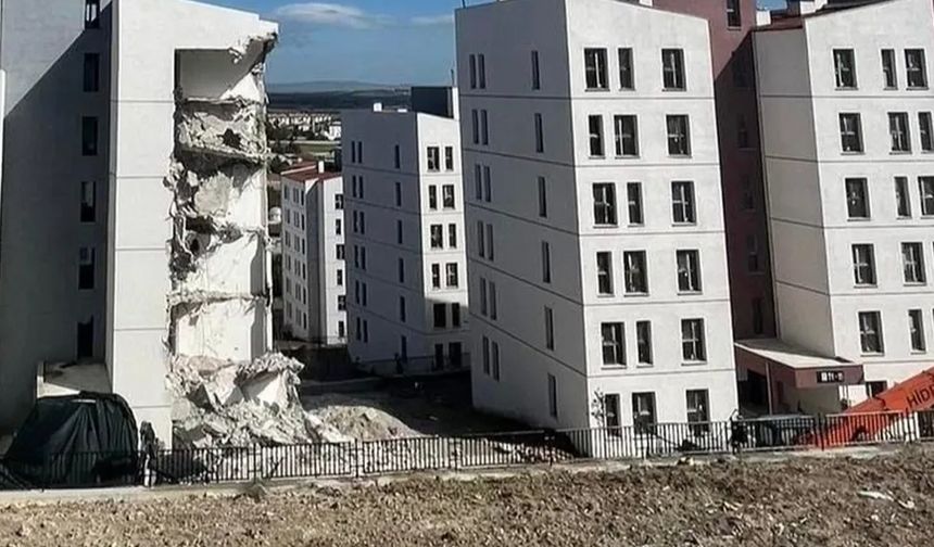 TOKİ konutlarında zemin kayması skandalı! Türkoğlu'ndan sert tepki