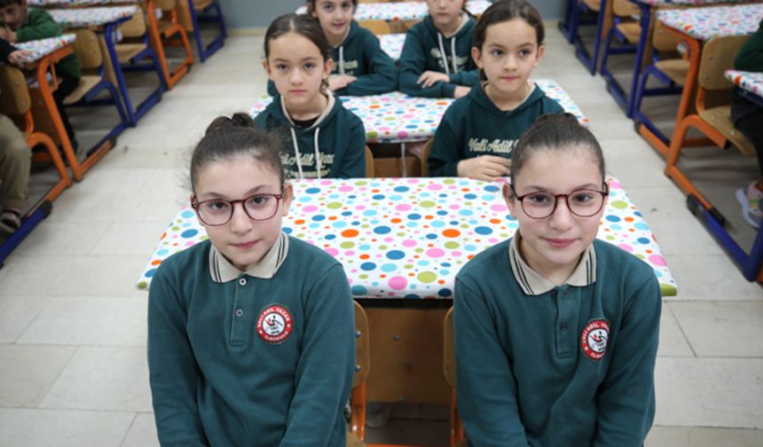 Muş’ta 21 ikiz çocuk aynı okulda…