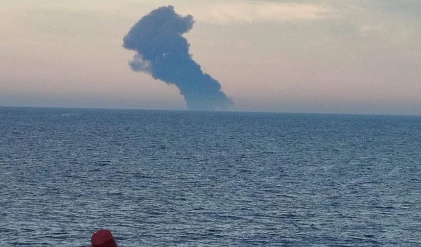 Karadeniz açıklarında gemide patlama